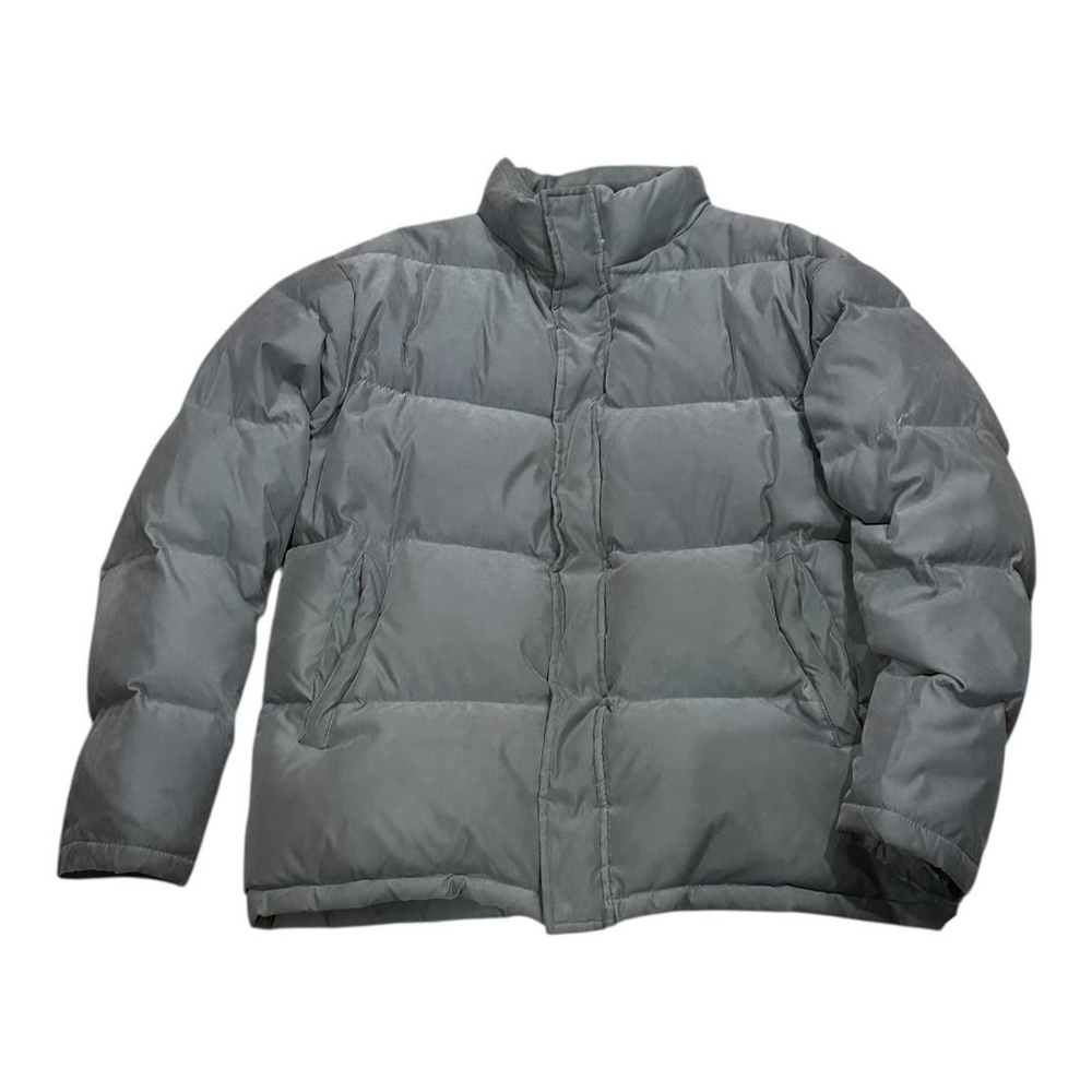 Togo Jacket Mens Large Gray Down Puffer Coat Full Zip Warm Winter Outerwear